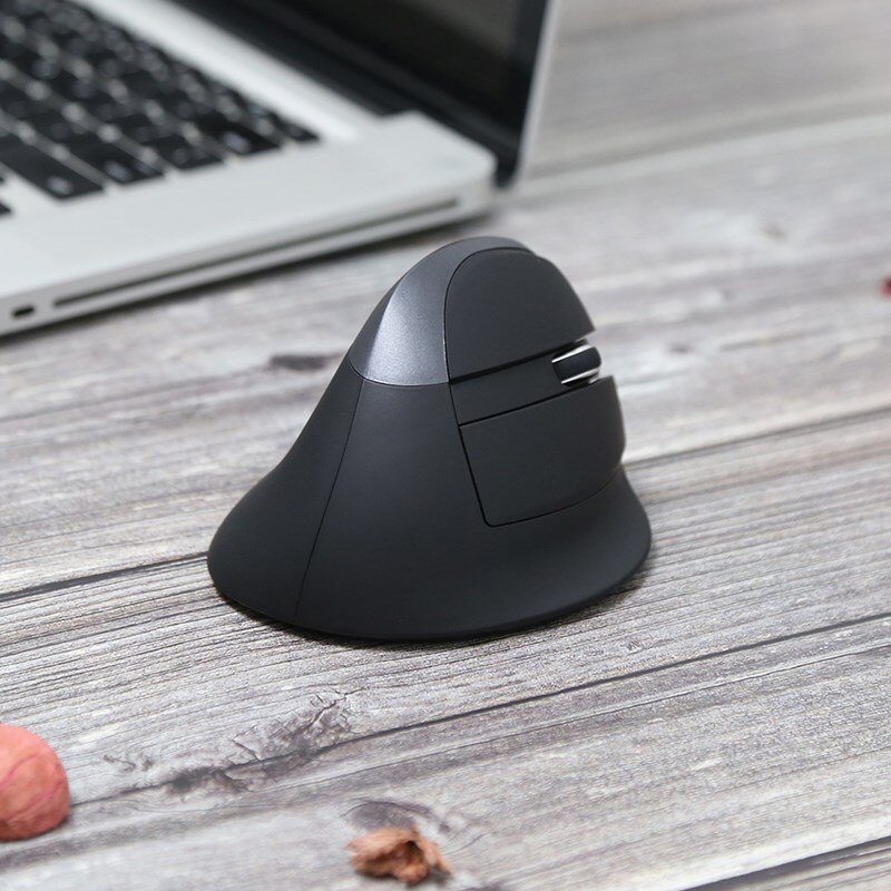 Delux M618Mini Ergonomic Vertical Mouse Wireless 2.4GHz Gaming Mouse gamer adjustable DPI Vertical Mice PC gamer: M618MINI 2.4G Black