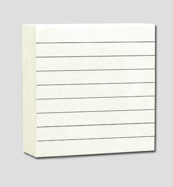 Klæbrig notatblok kontorskole sød planlæggernotesblok, n gange post klistersedler blankt gitterlineal håndværkspapirer papeleria: Hvid regerede