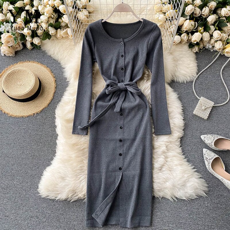 Vest Dress Long-Sleeved Top Set Dress Autumn/Winter A66 main image 1
