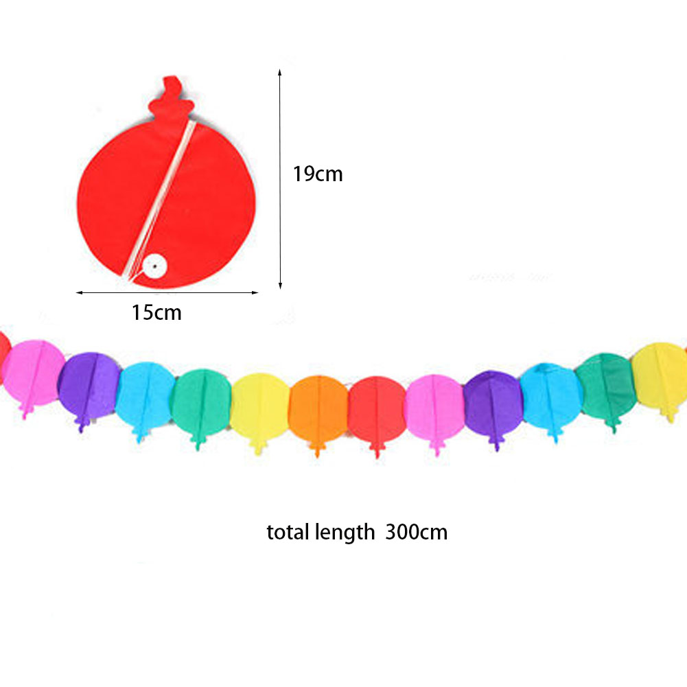 1pc 3Meter Paper Garland Pull Flower Party Streamer Tissue Paper Hanging Flower Garland Birthday Wedding Layout Venue Decoration: 5