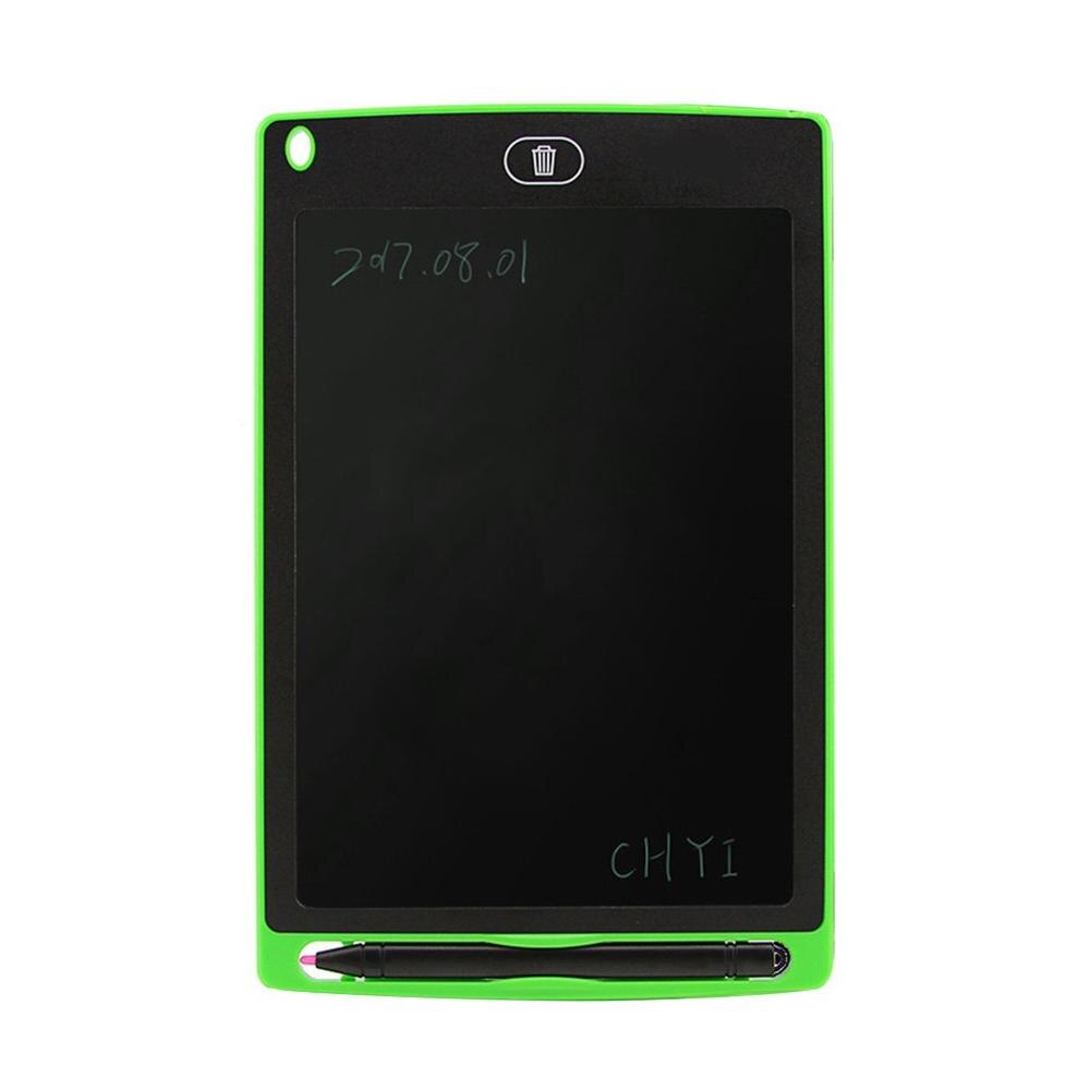 LCD escritura Tablet 8,5 pulgadas Digital dibujo tableta electrónica de escritura a mano Placa de gráficos niños tablero de escritura: green