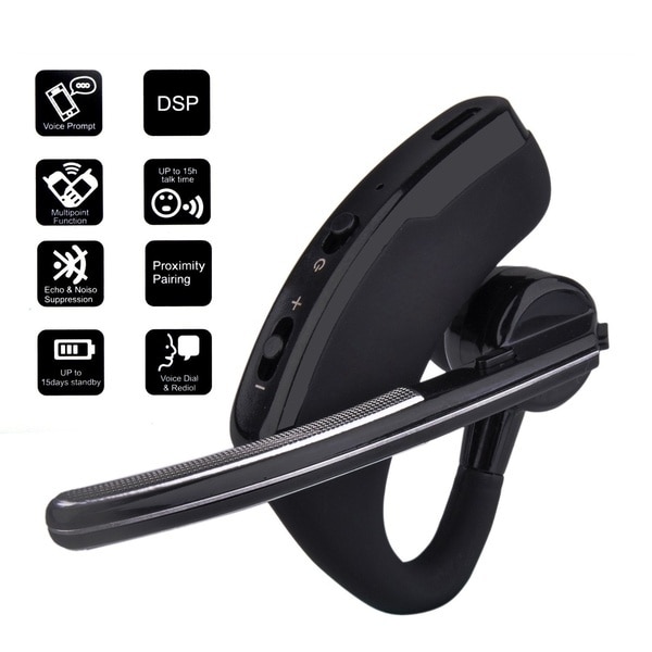 V8 Bluetooth Headset Universele High-End Lange Standby Zaken Headset Draadloze Koptelefoon Voor Iphone Samsung Oortelefoon Handsfree