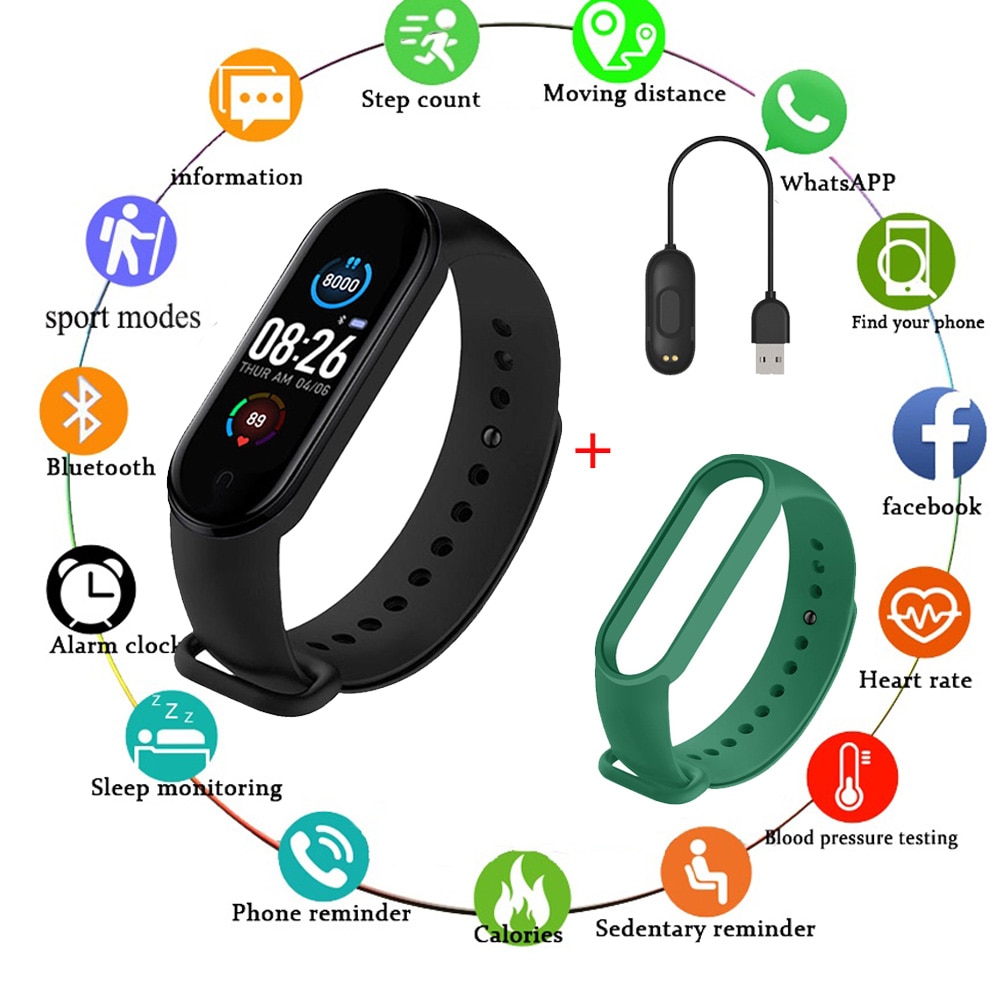Smart Horloge Vrouwen Mannelijke Fitness Tracker Bloeddruk Smartwatch Mannen Sport Horloges Valentijnsdag Cadeau Voor Vrouw