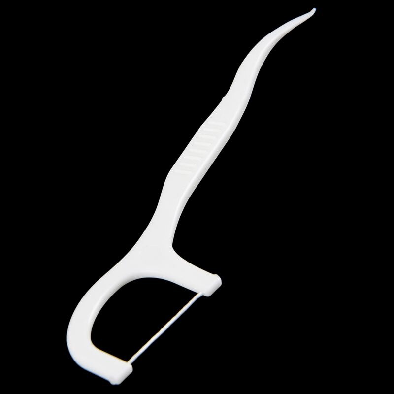 50 pièces cure-dents en plastique fil blanc