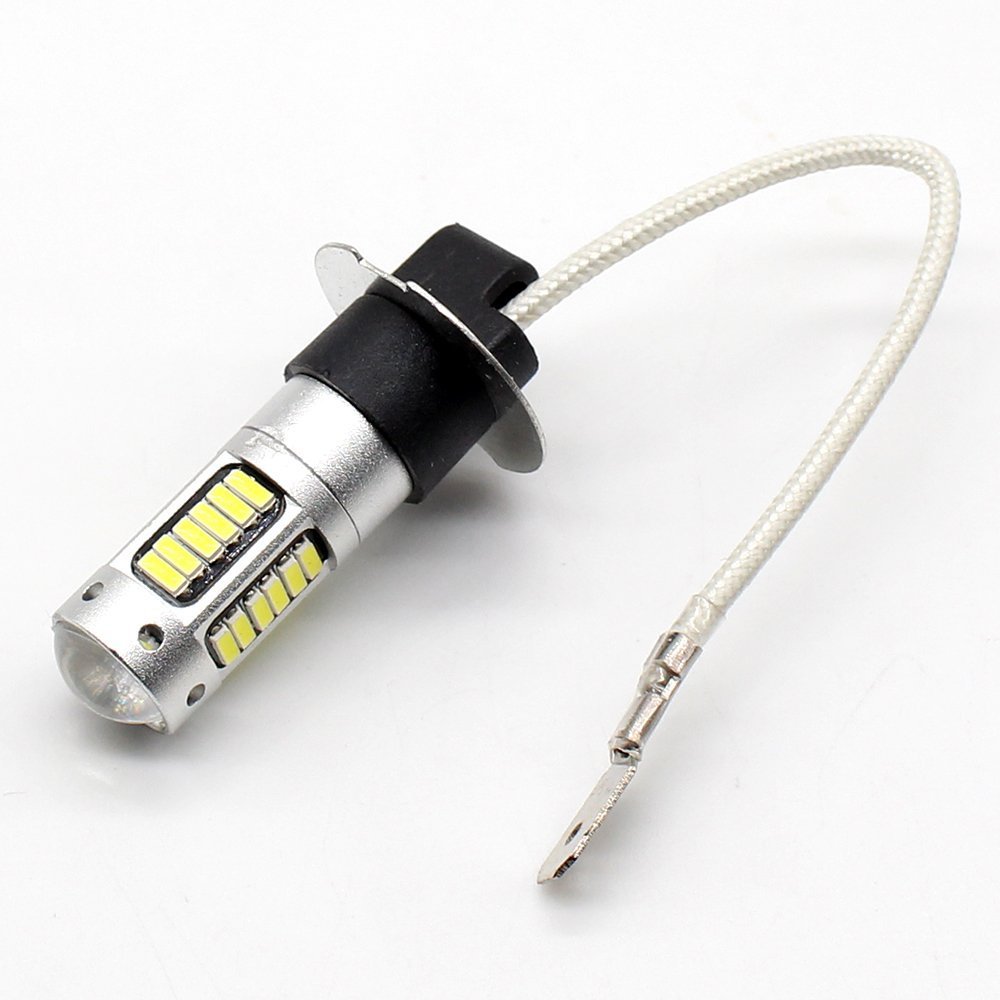 H3 Led Lamp 25W 4014 30SMD White Mistlampen Voor Auto