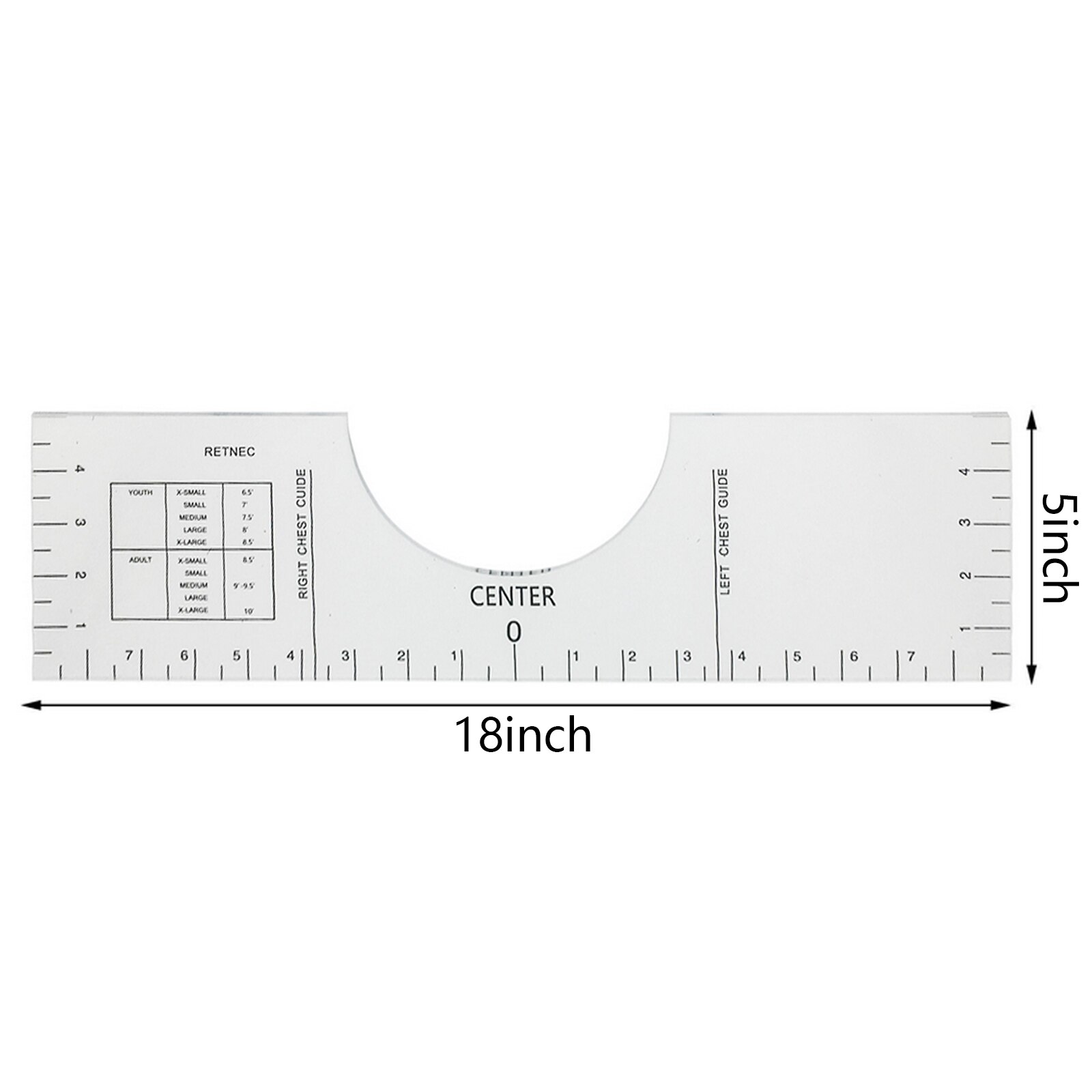 T-Shirt Ruler Guide Alignment Shirt Tool Centering Tool Suitable for Applying Vinyl and Sublimation Designs On Shirts