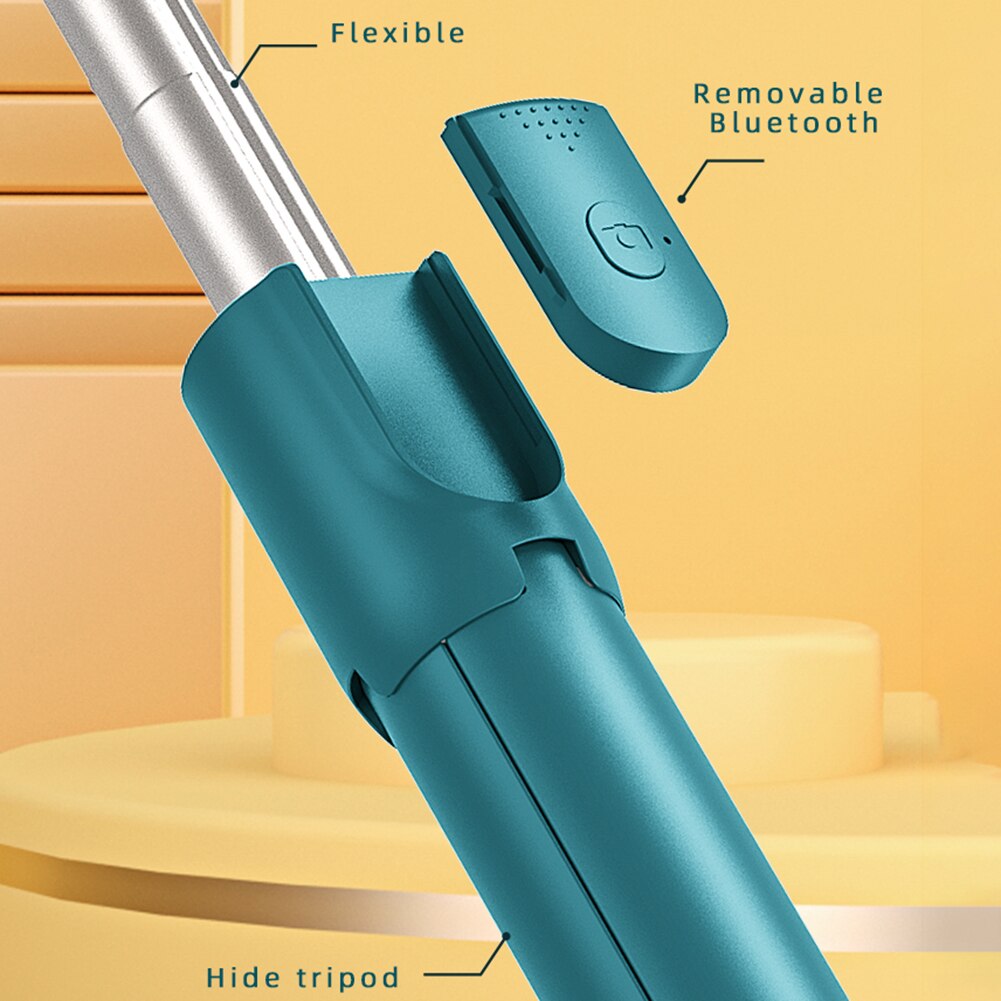 Wireless Mobile Phone Tripod Mobile Tripod for iPhone Tripod for Phone Selfie Stick Bluetooth Tripode Stabilizer For Mobile LED