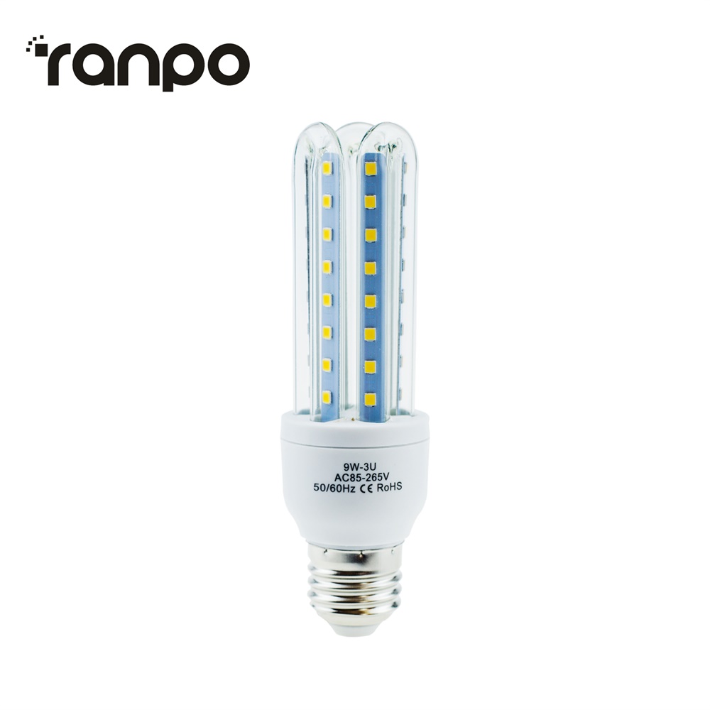 3W 5W 7W 9W 12W ahorro de energía E27 bombillas LED de maíz tubo en U luces de inundación de neón fluorescentes 220V 110V lámparas para el hogar 360 ° Iluminación