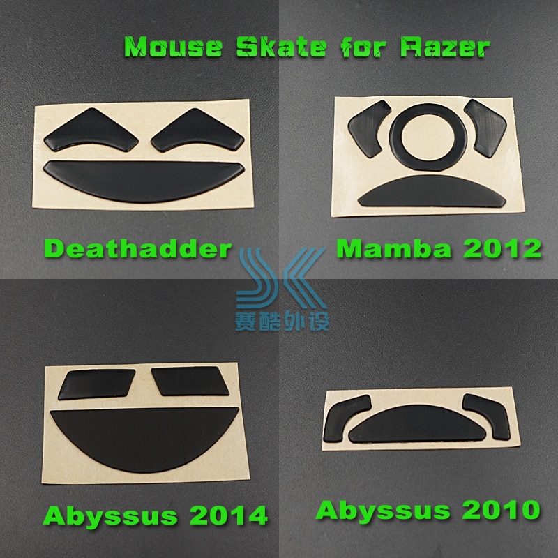 1Pcs 3 M Mouse Skates Muis Voeten Voor Razer Deathadder 1800 3500Dpi Mamba Chroma Abyssus2014 Muis vervanging 0.6Mm