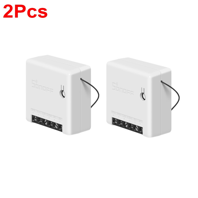 5/1Pcs Sonoff MINI Smart Panel DIY Smart Home Switch Alexa Compatible Google Home Home Automation Wifi Switch Sonoff DIY Switch: 2 Pcs