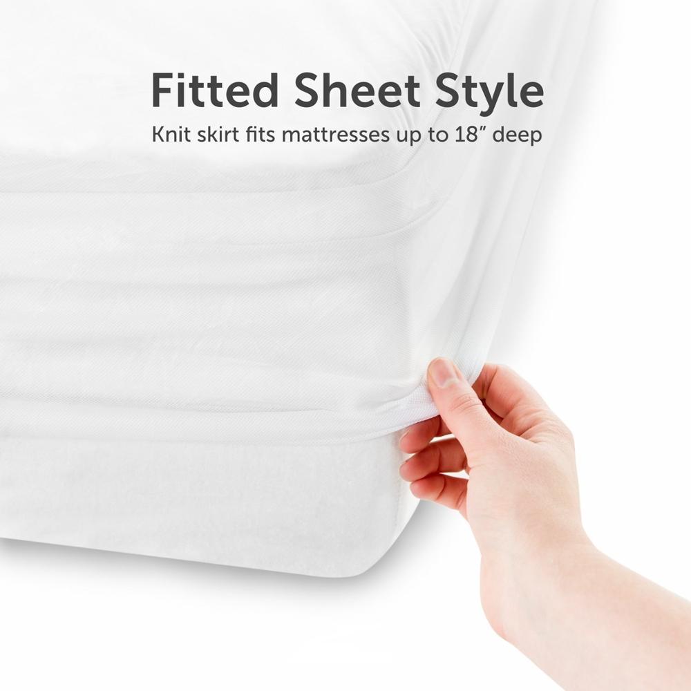 Turetrip Smooth Waterdichte Matrashoes Anti Mijten Matras Bed Cover Waterdicht Laken Bed Bug Proof Matras Topper