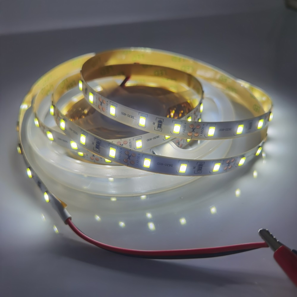 1m 2m 3m 4m 5m DC 12V Flexibele LED Strip licht 5630 SMD ip20 Niet-waterdichte 60/120/180/240/300LEDs Hoge Heldere 10mm LED Tape: WHITE / 4 m