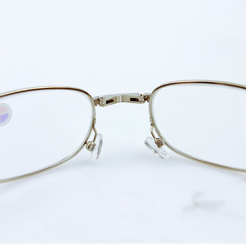 Foldbare klare mænd kvinder læser briller lynlåsetaske med bælteklips presbyopisk unisex briller  +1.0+1.5+2.0+2.5+3.0+3.5 +4.0