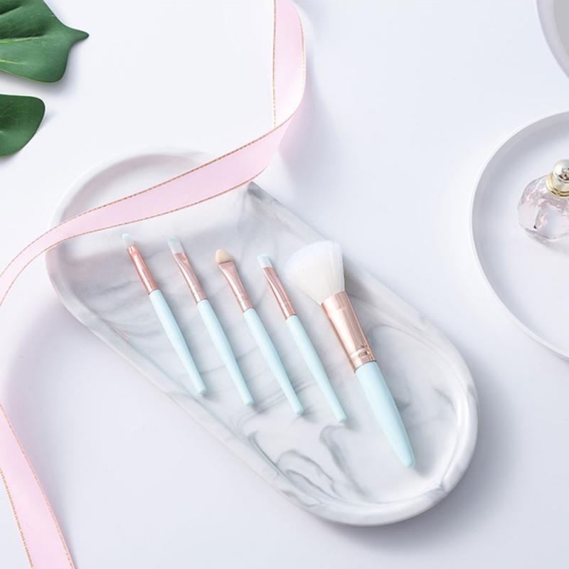 5 Stks/set Make-Up Borstel Set Beginner Make-Up Borstel Vijf Stuk Blush Kwast Oogschaduw Brush Lip Brush Facial Make-Up cosmetische Gereedschap