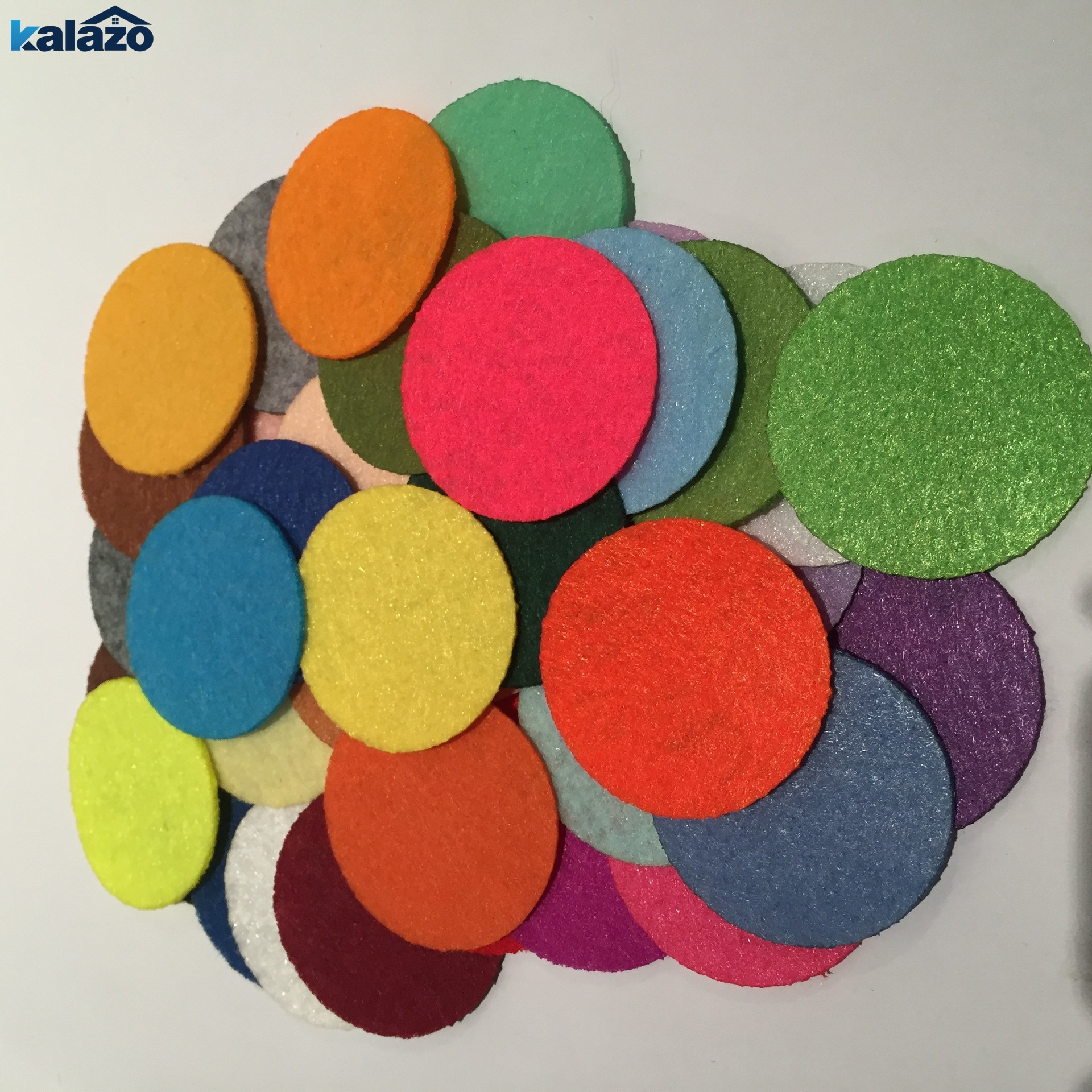 200 stk kunstige ikke-vævede runde filt stofpuder syning af scrapbooking håndværk materiale forsyninger boligindretning festartikler