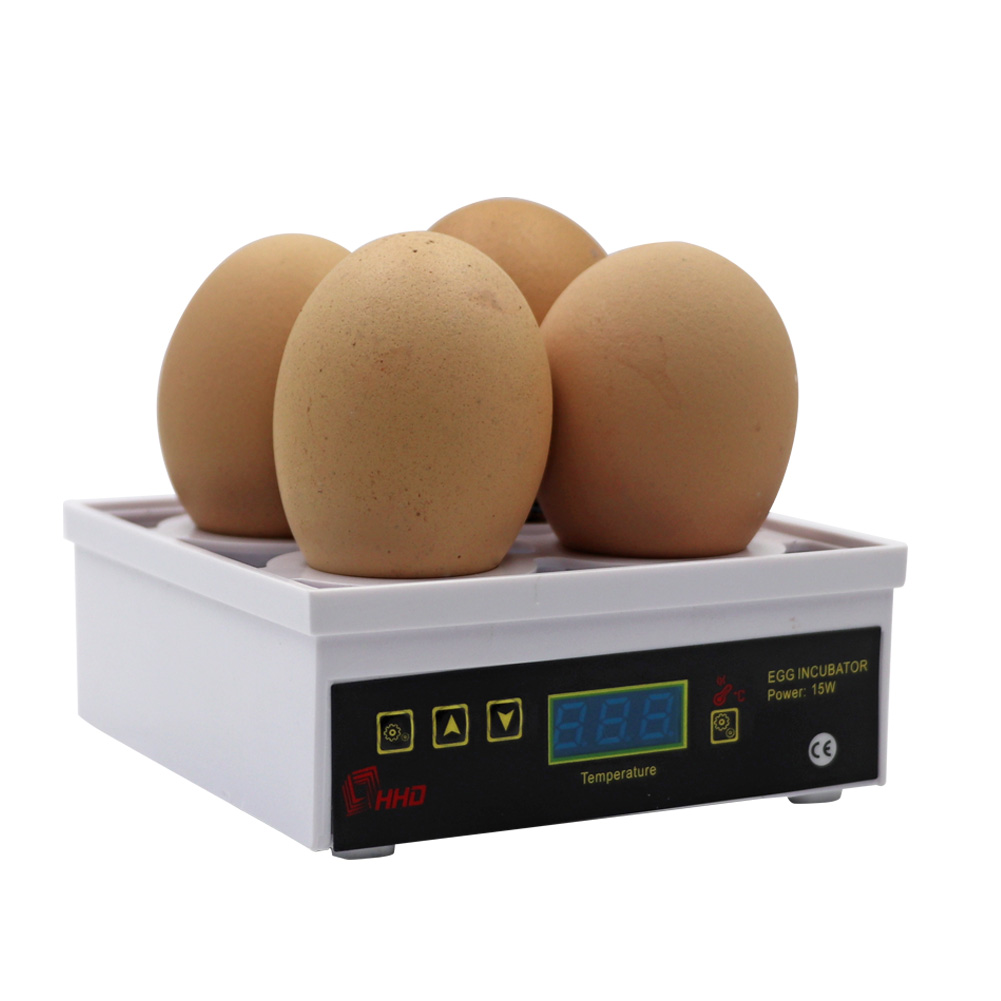 Automatic 4 Mini Egg Digital Incubator Small Poultry Breeding Machine Temperature Control Incubator for ChickenDuck Birds Quails