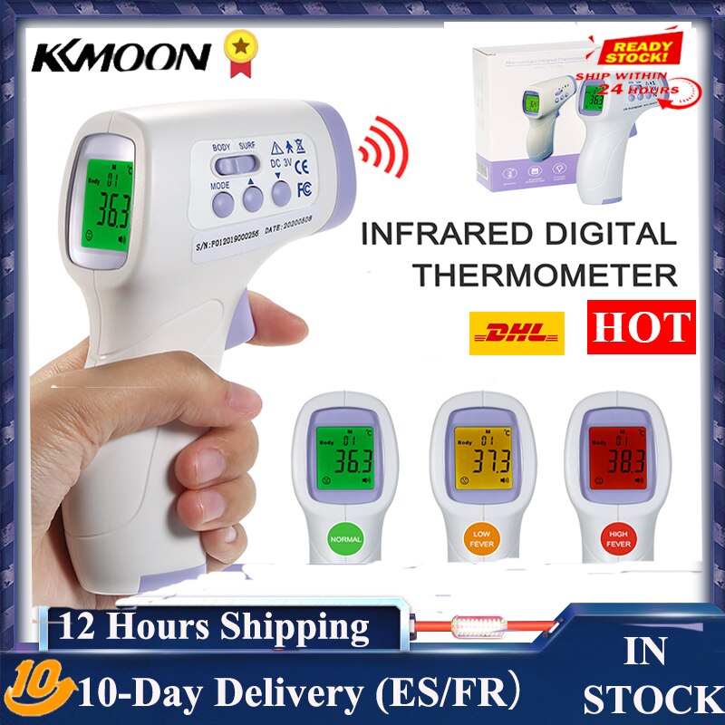 Digital Infrared Thermometer Temperature Gauge Object Non Contact Temperature Measurement Device 4 Setting Modes 99 Memories: Type 6