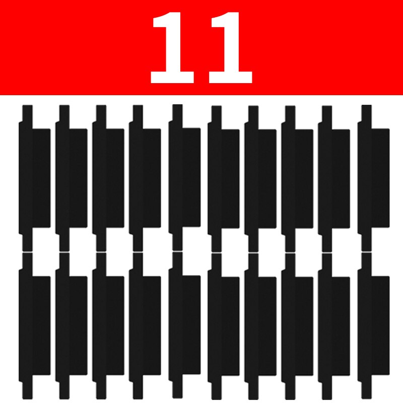 10 sztuk naklejki izolacyjne baterii ochrony rury owijania izolacji naklejki dla iPhone X XS XSM XR 11 12 13 Pro Max mini: 11