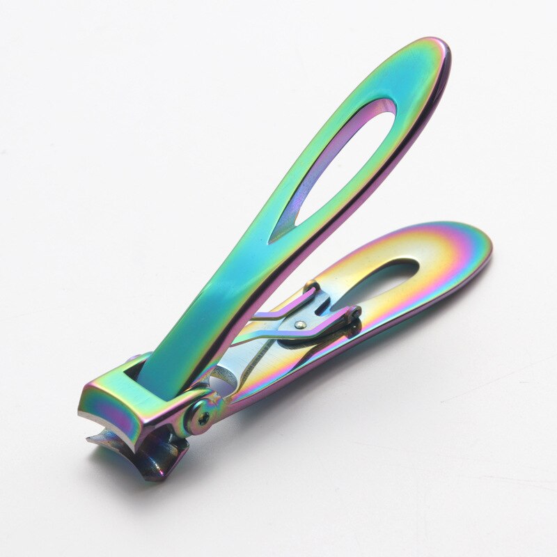Germany Stainless Steel Nail Clippers Trimmer Manicure Nail Cutter Butterfly Pedicure Finger Toe Scissors Nail Clipper Big Size: Color Titanium