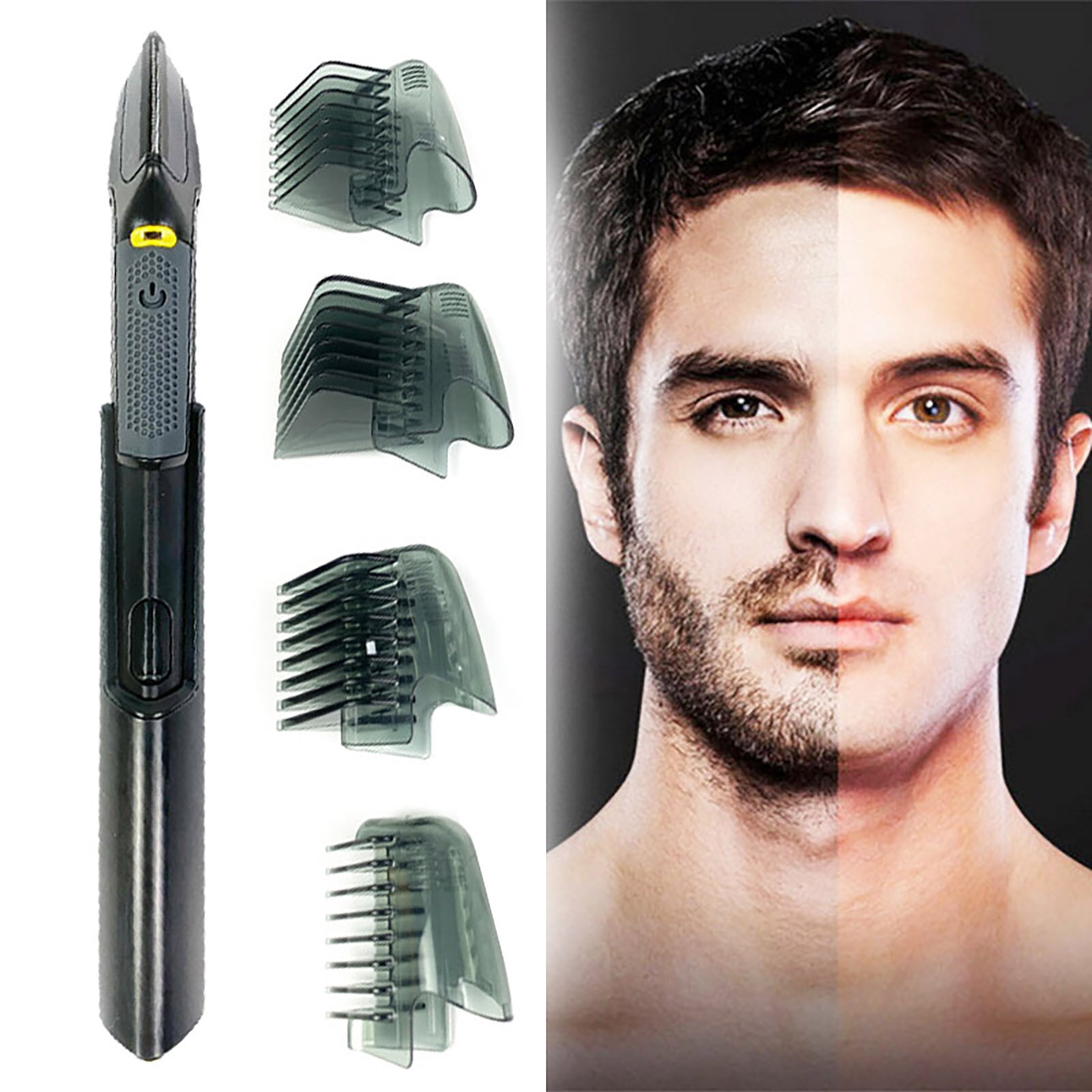 Beard Trimmer-Electric Retractable Hair Remover Tool for Men