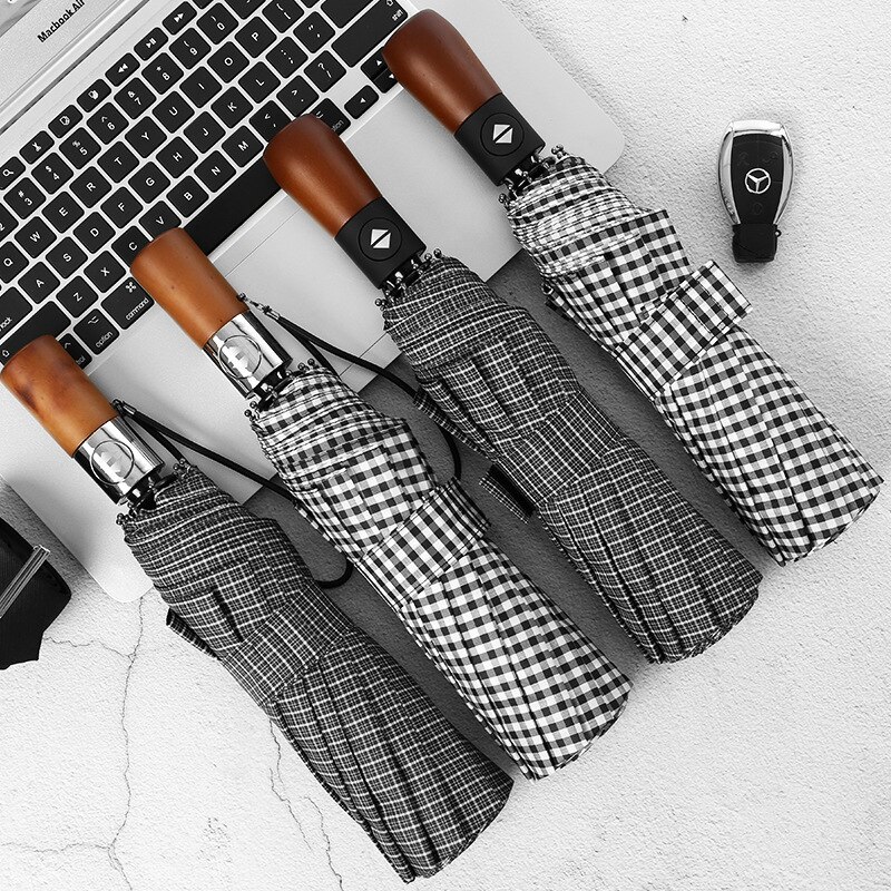 Strong Big Umbrella Male Female Automatic Parasols Waterproof Woman Rain Guarda Chuva Folding Windproof Men Umbrella Rain Gear