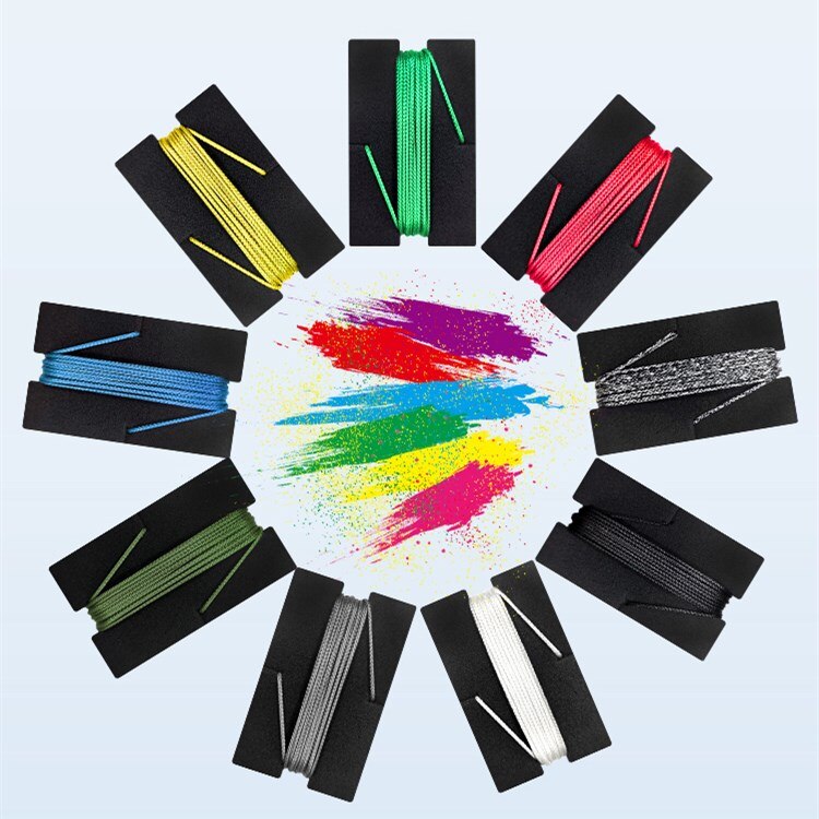 Lacet rapide de Sport en plein air forte boucle de rotation automatique Durable commodité Anti-Off randonnée escalade coton et lin lacet: Note color