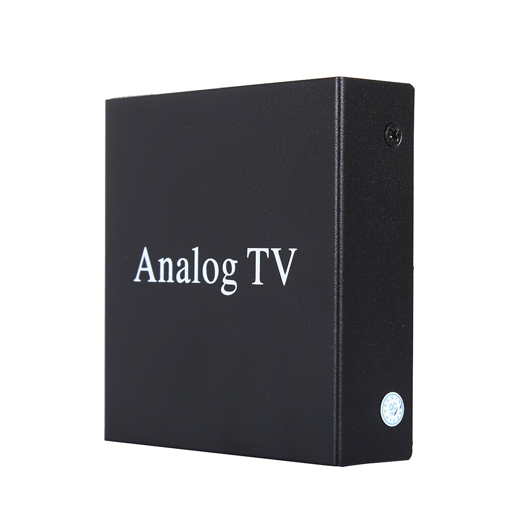 Bærbar bil speciel analog tv set-top dvd box modtager med fjernbetjening sort analog tv boks
