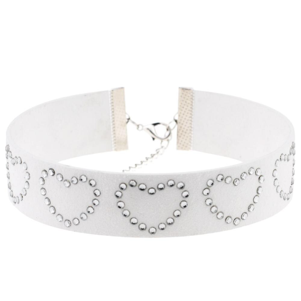 Goth Kleding Harajuku Hart Choker Ketting Liefhebbers Zwart Roze Vriend Y2k Hals Ketting Voor Vrouwen Sieraden: Licht Geel Goud Kleur