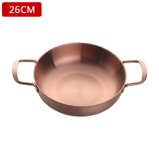 KONCO-Olla de fideos instantáneos de estilo coreano, olla de inducción de Gas de 21/26cm, utensilios de cocina, sartén, olla para Fideos: 26cm3