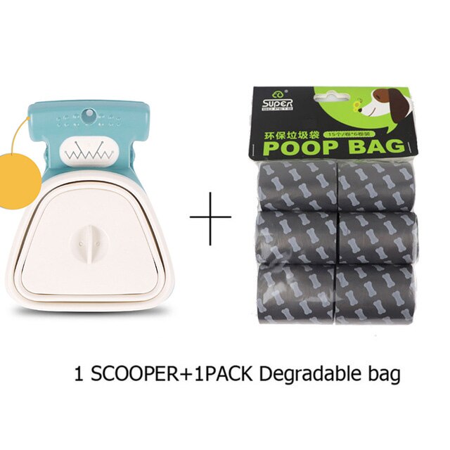 Poop Clip Dog Poop Picker Foldable Pet Poop Clip For Outdoor Use Pet Poop Storage Box Dog Sanitary Accessories With Garbage Bag