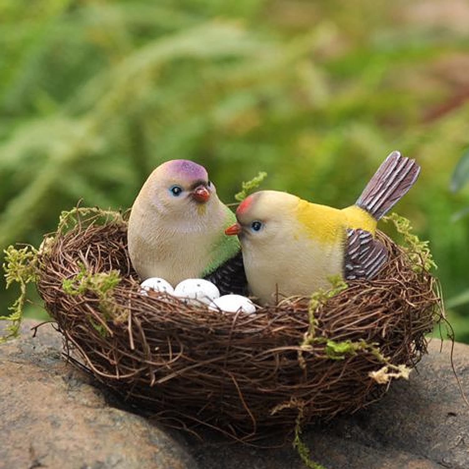 Handgeflochtenes Rattan-Vogelnest – Natürliche Deko Für Garten, Ostern & Hochzeit – 20x20x11cm, Vielseitig Für Bastelprojekte
