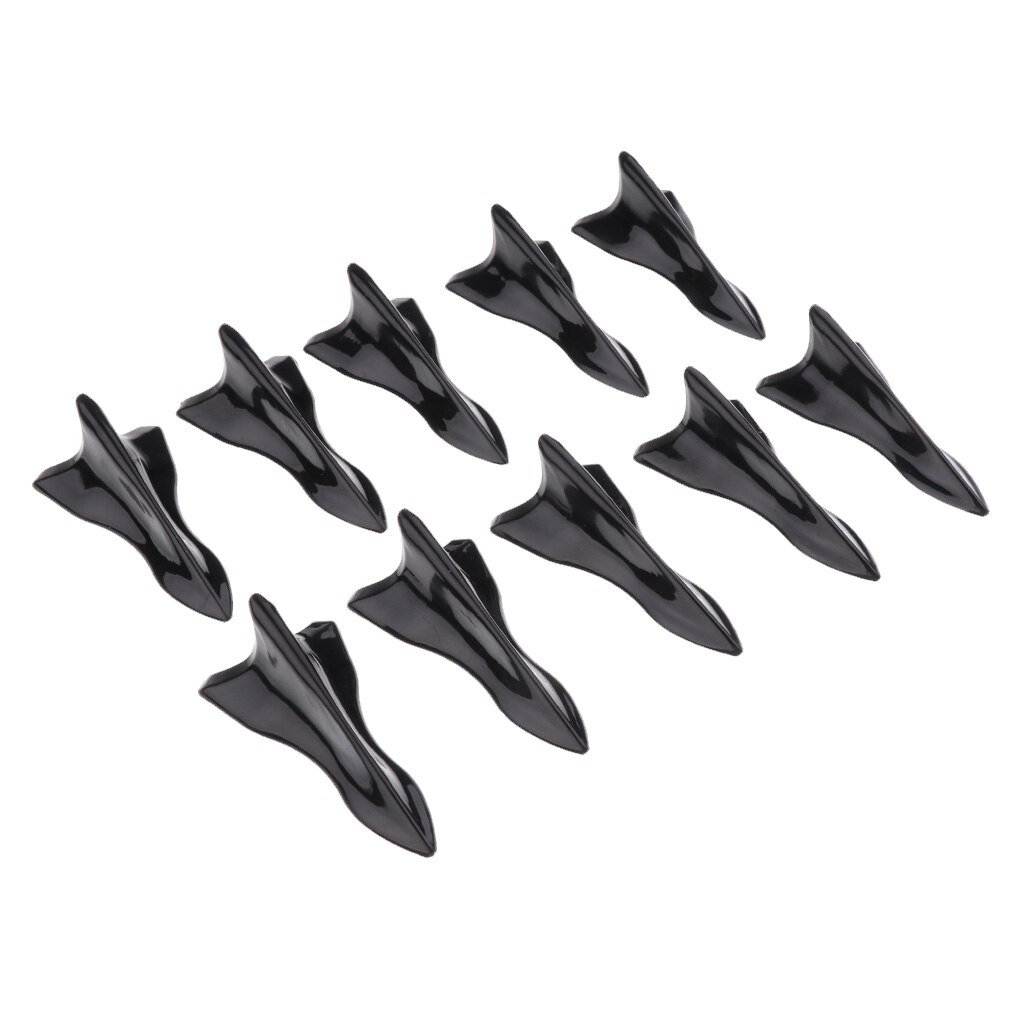 Ailerons de générateur de Vortex d&#39;air, 10 pièces, pour aileron de voiture, aile de toit, augmente et diminue les performances, tourbillon: Black