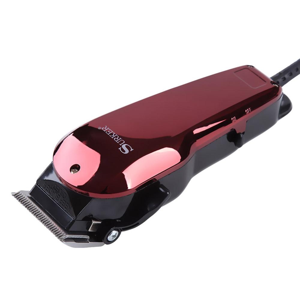 Surker-tondeuse à cheveux professionnelle pour hommes, tondeuse à cheveux électrique, outil Vintage pour couper les cheveux, accessoire de coiffeur avec cordon de 1.9M