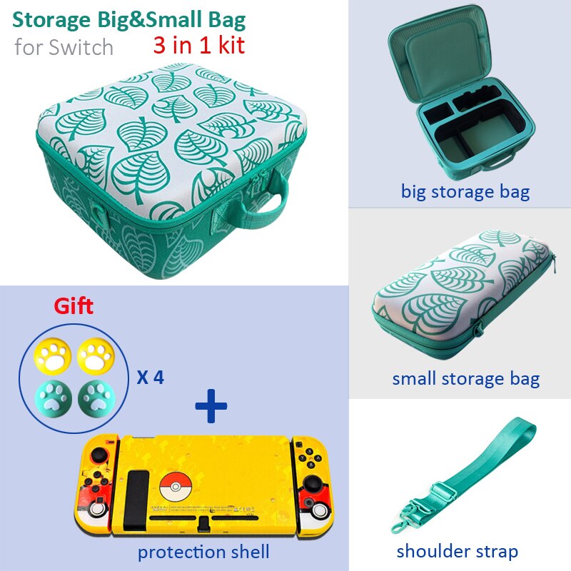 Mari Style Storage Bag Animal Crossing for Nintendo Switch Portable Travel Carrying Case for NS Switch Game Accessories: G(For Switch)