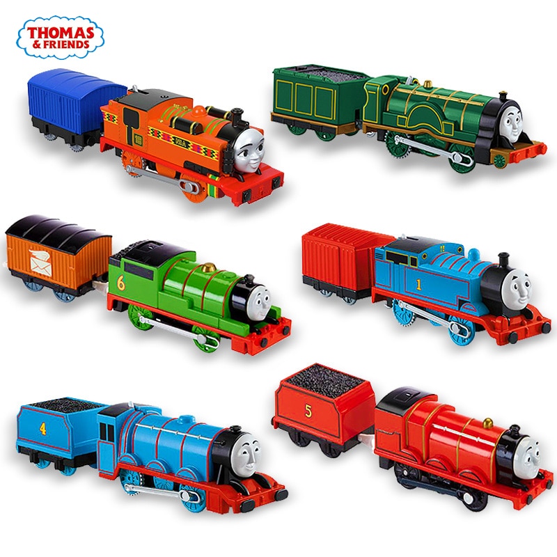 Originale Electronal Thomas e Gli Amici Pista Elettrica Maestro 1:43 Treni Motore Modello In Metallo Auto di Uso Della Batteria Materiale di Giocattoli Per Bambini