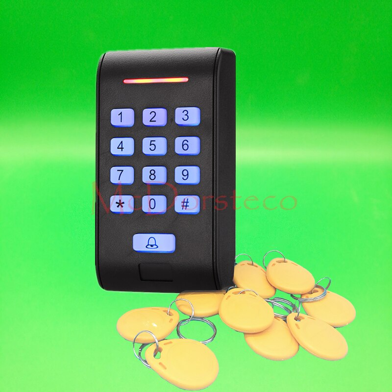 Backlight keypad 125khz Rfid Access Control EM ID Keypad Single Door Stand-alone Access Controller & Wiegand 26 bit In/Output