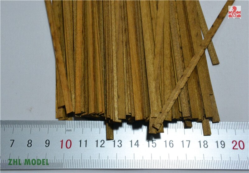 ZHL Teak wood strips,(short)100 pieces model ship