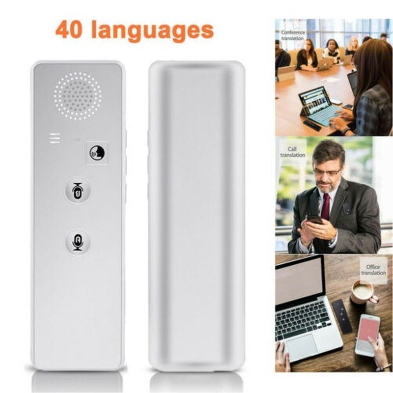Traductor inteligente portátil de traducción, dispositivo de bolsillo de voz instantáneo, en tiempo Real, T3, 40 + idiomas