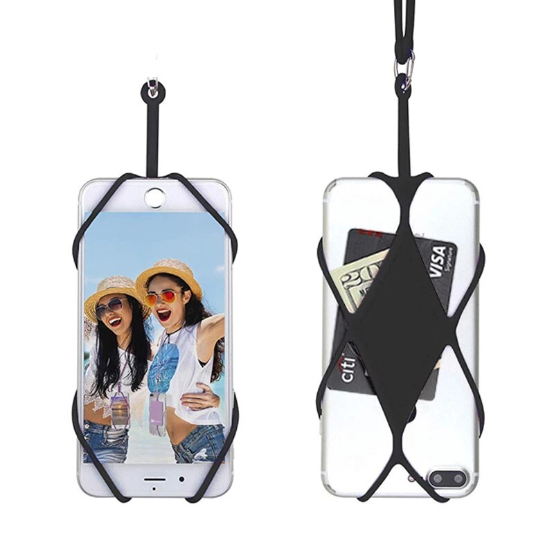 8 Colors Mobile Phone Neck lanyards for for keys ID Card Credit card TPU lanyard necklace cord lanyard for phone case protector