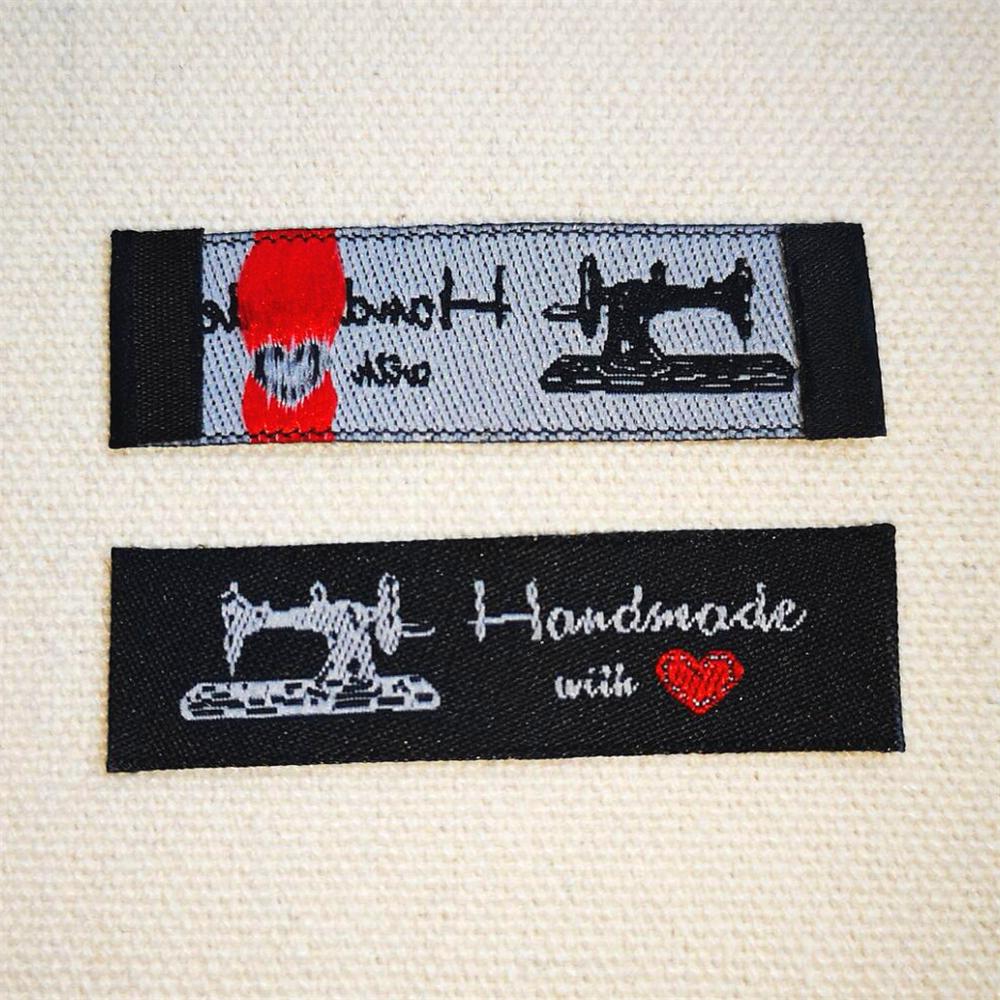 200 håndlagde etiketter lager/tøy/leketøy/håndverksbroderietiketter/håndlagde syetiketter/merker/håndlagde merkelapper/uten falming