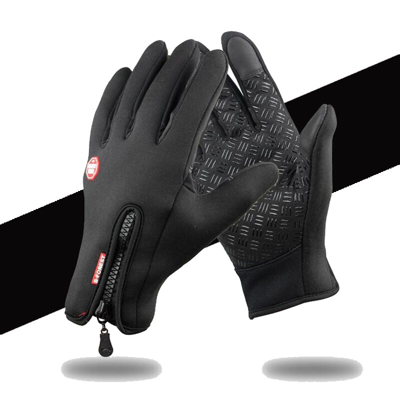 Waterdichte Winter Warme Handschoenen Mannen Ski Handschoenen Snowboard Handschoenen Motorrijden Winter Touchscreen Sneeuw Windstopper Sneeuw Handschoenen: XL