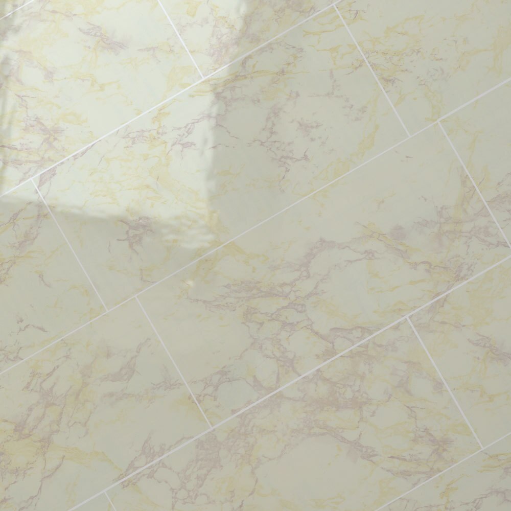 1 stk moderne natur marmor væg klistermærke pvc fliser overfører vandtæt selvklæbende tapet til køkkenbadeværelse: G