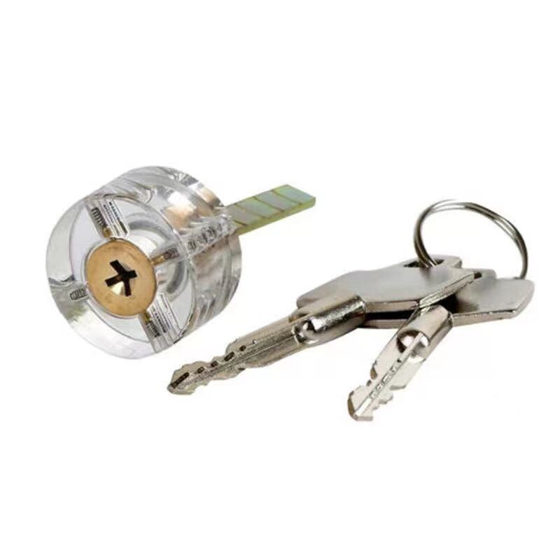 Locksmith Transparent Locks Pick Visible Cutaway Mini Practice View Padlock Hasps Training Skill For Furniture Hardware