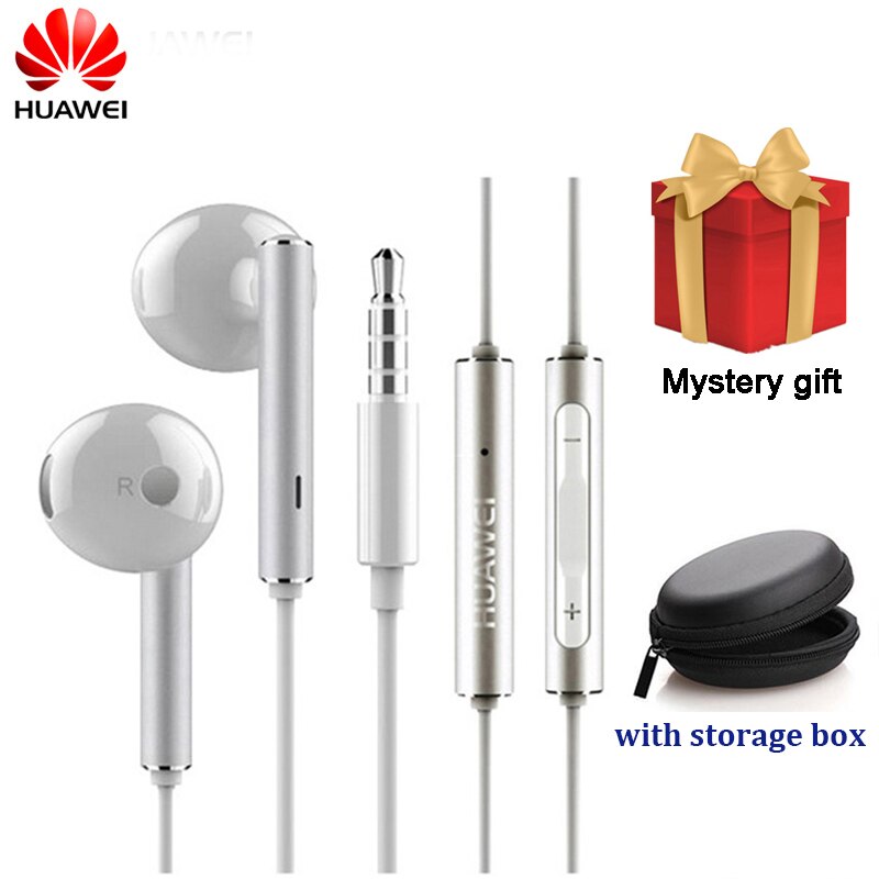 Original Huawei bin116 Kopfhörer Metall Mit Mic Volumen Kontrolle Für Huawei P7 P8 P9 P10 Plus Honor 5X 6X Kamerad 7 8 9: bin116-Geschenk-Kasten