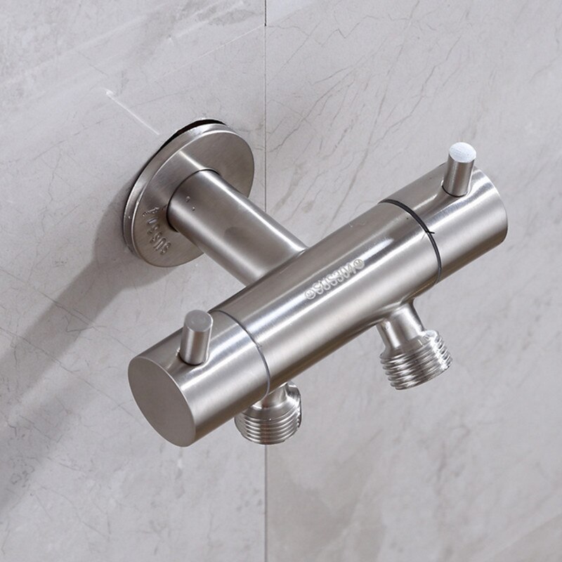 304 stainless steel Double handles G1/2 Shower bidets filling valve toilet angle valve