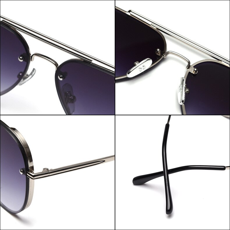 Jackjad top classic pilot style gradient solbriller mænd nitte mærke solbriller oculos de sol  s31247