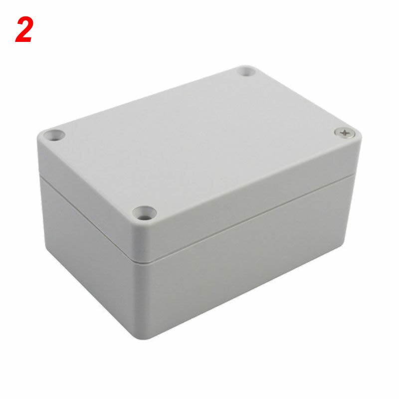 Plastic Outdoor Waterproof Junction Box Electrical Control Terminal Wire Connection Power Enclosure Case: 100x68x50mm
