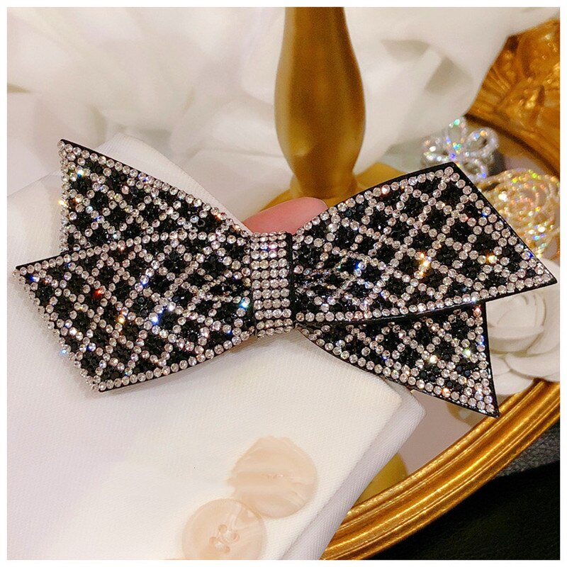 Haarnadeln für damen,  s925 vintage-haarnadeln mit schleife und zirkonia-federverschluss, haarspangen, haarbänder, accessoires, feiner schmuck