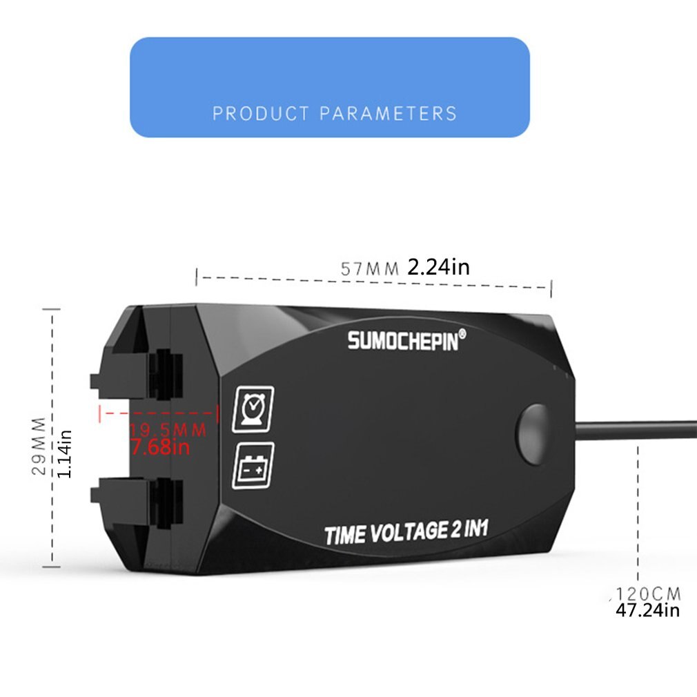 Digital Voltmeter Kalibrieren Lesen LED-anzeige Spannung Meter Spannung Tafel Meter Elektromobil Motorrad Auto