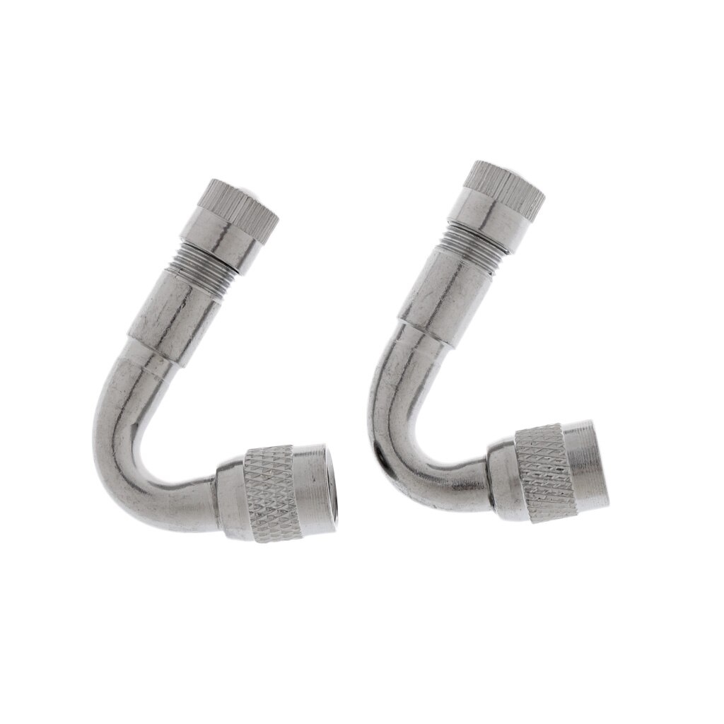 2 x Valve Stem Adapter 45, 90, 135 Degree Valve Extension Car Electrombile Tyre Valve Extender Bike Parts